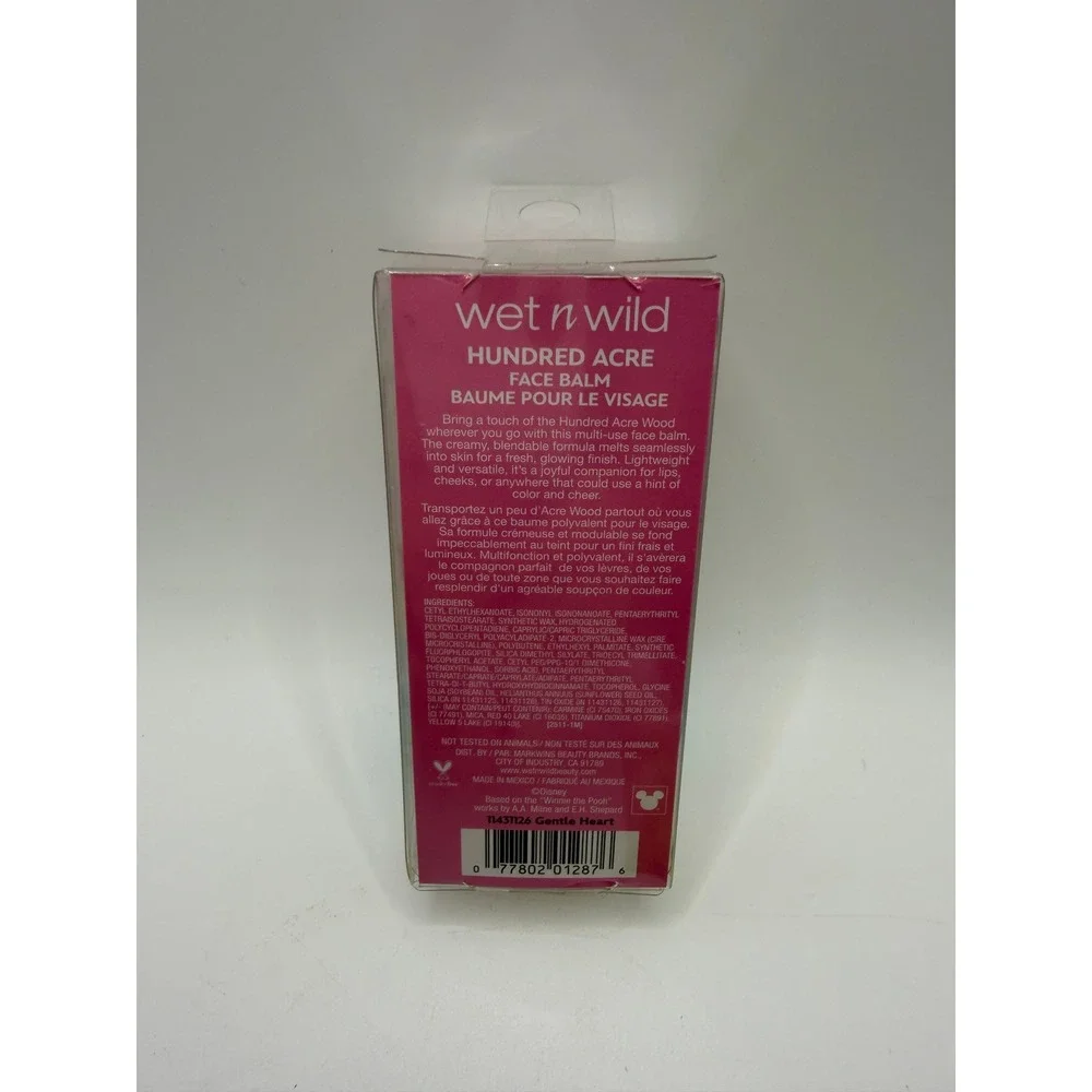 Wet n Wild Unisex OS Winnie the Pooh Face Balm Gentle Heart Pink Cottagecore New